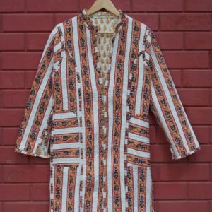 Womens Multti Color Velvet Embroidered Jacket with Floral Design