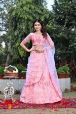 Women's  Tussar Silk Patola Printed Lehenga Set with Dupatta ? Stitched with Can Can Flair - Image 8