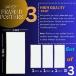 Set of Three large Wall Paintings for Wall Dacoration Golden Framed Wall Paintings for Living Room & Bedroom Wall Art for Home Decoration & Office Wall Décor (14x11 inch CH-LGD3-3) - Image 2