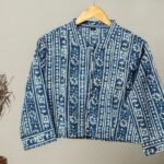Handmade Block Print Cotton for Women ? Ethnic Floral Printed Top with Long Sleeves