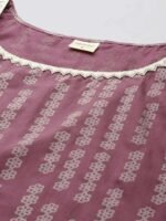Women's Rayon Printed Straight Kurti With Pant Set - Image 6