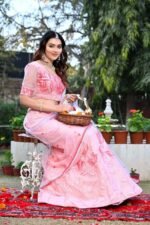Women's  Tussar Silk Patola Printed Lehenga Set with Dupatta ? Stitched with Can Can Flair - Image 12