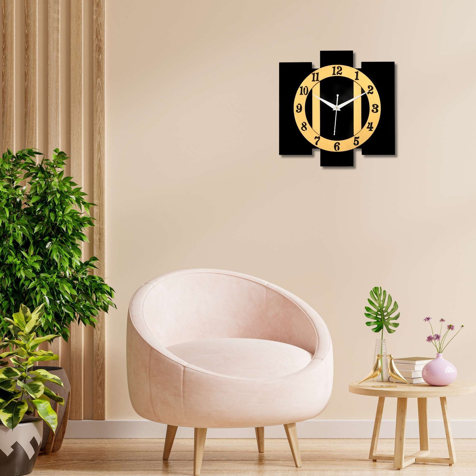 Tcg6tP.jpg Wooden Silent Non-Ticking Wall Clock for Home Stylish Latest Designer Wall Clock for Home Living Room Bedroom Office Hall - Image 1