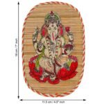 Bamboo Hand Crafted Wall Hangings Of Ganesh Ji And Laxmi Ji For Home Decor