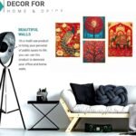 Set of Four Wall Paintings for Wall Dacoration Golden Framed Wall Paintings for Living Room & Bedroom Wall Art for Home Decoration & Office Wall Décor (13x10 inch CH-GD4-15) - Image 2