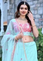 Women's  Tussar Silk Patola Printed Lehenga Set with Dupatta ? Stitched with Can Can Flair - Image 13