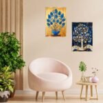 Set of Two Wall Paintings for Wall Dacoration Golden Framed Wall Paintings for Living Room & Bedroom Wall Art for Home Decoration & Office Wall Décor (14x11 inch CH-GD2-10) - Image 4
