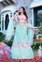 Women's  Tussar Silk Patola Printed Lehenga Set with Dupatta ? Stitched with Can Can Flair - Image 15