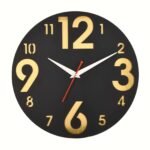 Wooden Silent Non-Ticking Wall Clock for Home Stylish Latest Designer Wall Clock for Home Living Room Bedroom Office Hall - Image 3