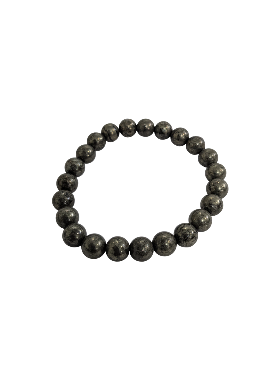 hKkzay.png Pyrite Bracelet for Women Men's Gifts - Protection Healing Crystal Bracelet - 8mm Gemstone Beaded Adjustable - Image 1