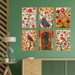 Set of Six Wall Paintings for Wall Dacoration Golden Framed Wall Paintings for Living Room & Bedroom Wall Art for Home Decoration & Office Wall Décor (13x10 inch CH-GD6-9) - Image 3