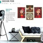 Set of Four Wall Paintings for Wall Dacoration Golden Framed Wall Paintings for Living Room & Bedroom Wall Art for Home Decoration & Office Wall Décor (13x10 inch CH-GD4-12) - Image 2