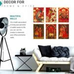 Set of Six Wall Paintings for Wall Dacoration Golden Framed Wall Paintings for Living Room & Bedroom Wall Art for Home Decoration & Office Wall Décor (13x10 inch CH-GD6-11) - Image 2