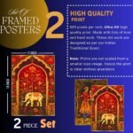 Set of Two Wall Paintings for Wall Dacoration Golden Framed Wall Paintings for Living Room & Bedroom Wall Art for Home Decoration & Office Wall Décor (14x11 inch CH-GD2-19) - Image 4