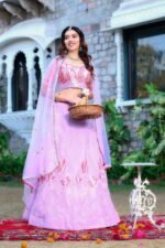 Women's  Tussar Silk Patola Printed Lehenga Set with Dupatta ? Stitched with Can Can Flair - Image 5