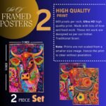 Set of Two Wall Paintings for Wall Dacoration Golden Framed Wall Paintings for Living Room & Bedroom Wall Art for Home Decoration & Office Wall Décor (14x11 inch CH-GD2-8) - Image 4