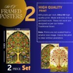 Set of Two Wall Paintings for Wall Dacoration Golden Framed Wall Paintings for Living Room & Bedroom Wall Art for Home Decoration & Office Wall Décor (14x11 inch CH-GD2-17) - Image 2