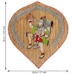 Bamboo Hand Crafted Leaf Design Wall Hangings Of Hanuman Ji For Home Decor | Bamboo Art For Wall Decor - Image 2