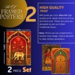Set of Two Wall Paintings for Wall Dacoration Golden Framed Wall Paintings for Living Room & Bedroom Wall Art for Home Decoration & Office Wall Décor (14x11 inch CH-GD2-18) - Image 3